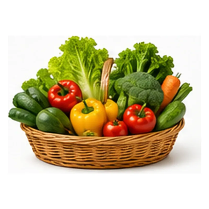 Basket of fresh vegetables
